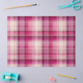Pink plaid 薄葉紙 (クラフト)