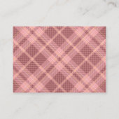 Pink Plaid Bear Baby Shower Books For Baby エンクロージャーカード (裏面)