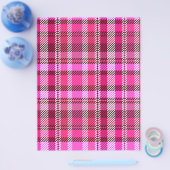 Pink Plaid Bulk Scrapbook Paper Pages チラシ (シングル)