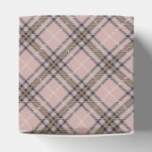 Pink Plaid Classic Rocking Horse Baby Shower フェイバーボックス (上部)