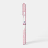 Pink Plaid - Cute Bow Tie Phone Case iPhone 16ケース (左側面)