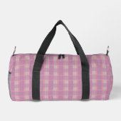 Pink Plaid Duffle Bag, Small ダッフルバッグ (裏面)