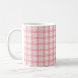 Pink Plaid Mug コーヒーマグカップ
