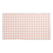 Pink Plaid Pattern Pillowcase 枕カバー (裏面)