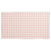 Pink Plaid Pattern Pillowcase 枕カバー (正面)