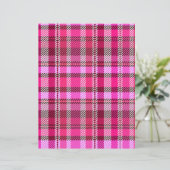 Pink Plaid Scrapbook Paper 2-Sided Page (スタンド正面)