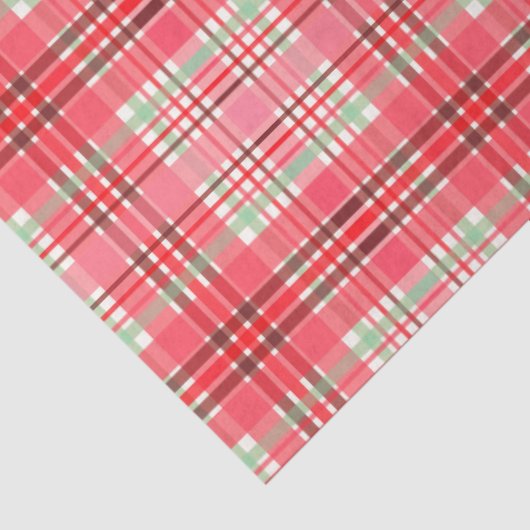Pink Plaid Tartan 薄葉紙 (詳細)