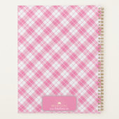 Pink Plaid with the name プランナー手帳 (裏面)