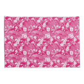 Pink Plum Blossom Chiyogami Pattern Pillowcases 枕カバー (裏面-右)