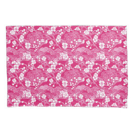 Pink Plum Blossom Chiyogami Pattern Pillowcases 枕カバー