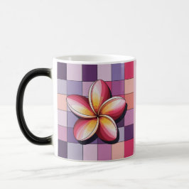 Pink Plumeria Flower Morphing Mug モーフィングマグカップ