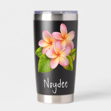 Pink Plumeria Frangipani, your Name, Floral