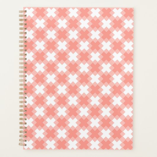 Pink Plus Pattern Planner プランナー手帳 (正面)