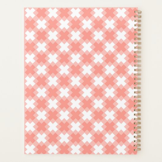 Pink Plus Pattern Planner プランナー手帳 (裏面)