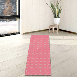 Pink Plus Pattern Yoga Mat ヨガマット