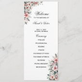 Pink Poinsettia double side program card  プログラム (正面)