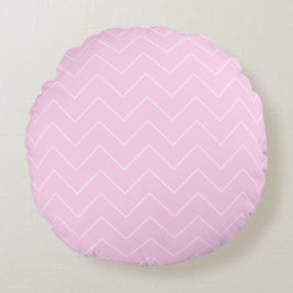 Pink Polka Dot Baby Girl Throw Pillow - Round ラウンドクッション