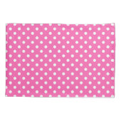 Pink Polka Dot Breast Cancer Awareness Pattern 枕カバー (裏面)