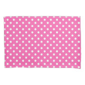 Pink Polka Dot Breast Cancer Awareness Pattern 枕カバー (正面)