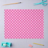 Pink Polka Dot Breast Cancer Awareness Pattern 薄葉紙 (クラフト)