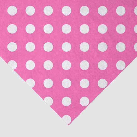 Pink Polka Dot Breast Cancer Awareness Pattern 薄葉紙 (詳細)