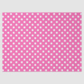 Pink Polka Dot Breast Cancer Awareness Pattern 薄葉紙 (正面)