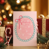 Pink Polka Dot Christmas 招待状