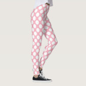 Pink Polka Dot Custom – Elegant Fashion レギンス (右)
