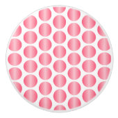 Pink Polka Dot Design セラミックノブ (正面)