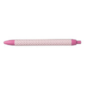 Pink polka dot pen 青ボールペン (正面)