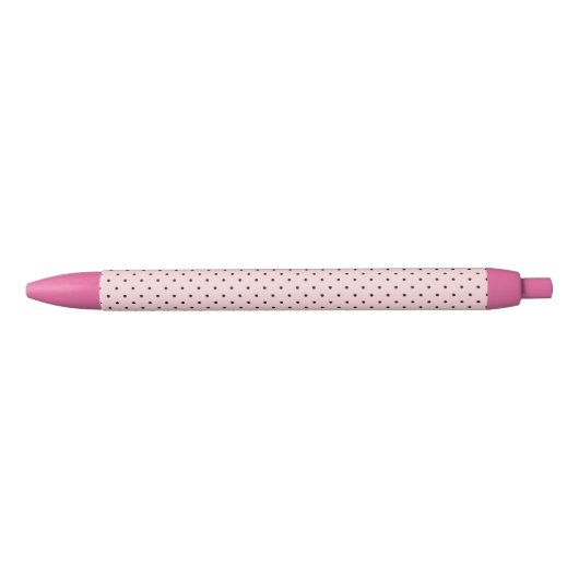 Pink polka dot pen 青ボールペン (正面)