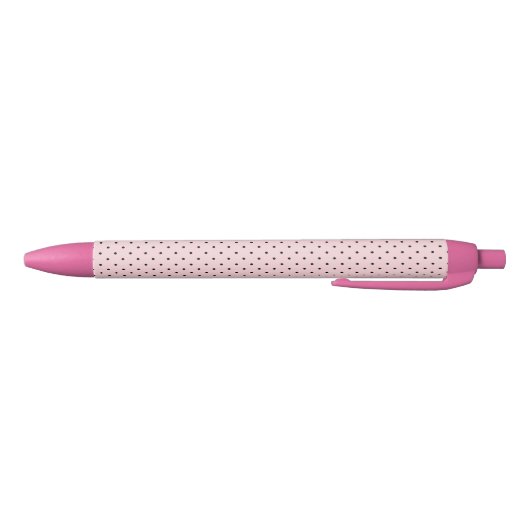Pink polka dot pen 青ボールペン (ボトム)