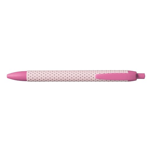 Pink polka dot pen 青ボールペン (裏面)