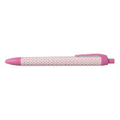 Pink polka dot pen 青ボールペン (トップ)