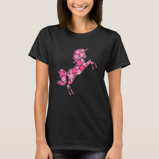 Pink Polka Dot Unicorn International Dot Day Tシャツ