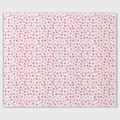 Pink Polka Dots Wrapping Paper ラッピングペーパー (フラット)