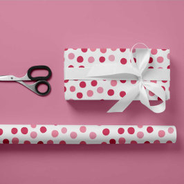 Pink Polka Dots Wrapping Paper ラッピングペーパー