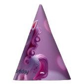 Pink Pony Unicorn Birthday Party Hat パーティーハット (右)