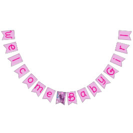 Pink Pony Unicorn Bunting Banner for Baby Shower バンティングフラッグ