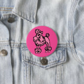 Pink Poodle Button 缶バッジ (インサイチュ)