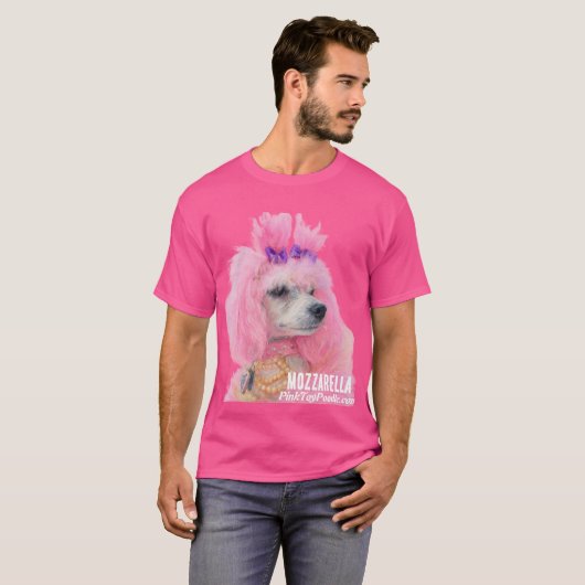 Pink Poodle shirt, poodle shirt Tシャツ (正面フル)