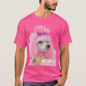 Pink Poodle shirt, poodle shirt Tシャツ (正面)