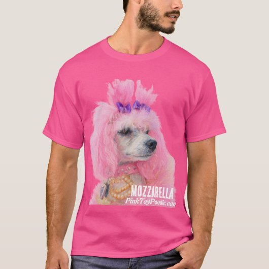 Pink Poodle shirt, poodle shirt Tシャツ (正面)