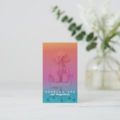 Pink Poodle Spa Business Card 名刺 (スタンド正面)