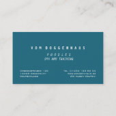 Pink Poodle Spa Business Card 名刺 (裏面)