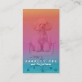 Pink Poodle Spa Business Card 名刺 (正面)