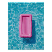 Pink Pool Float - Summer Relaxation Scene ポスター (正面)