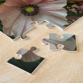 Pink Poppies and Snapdragon Blooms ジグソーパズル (側面)