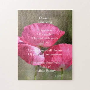 Pink Poppies Dream Poem ジグソーパズル