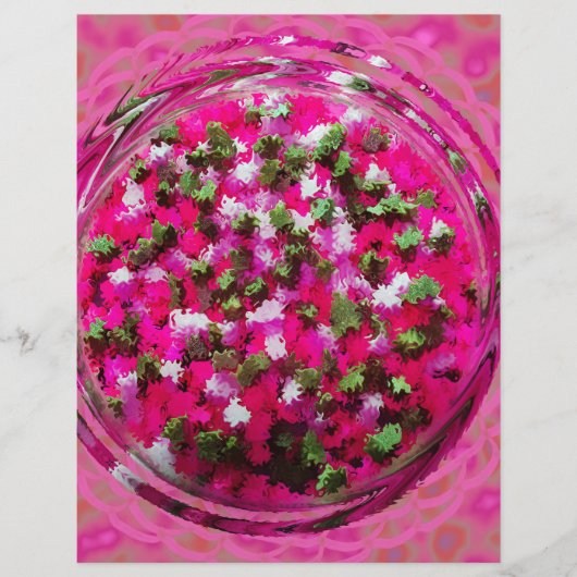 Pink Potpourri Scrapbook Paper 2-Sided Page (正面)